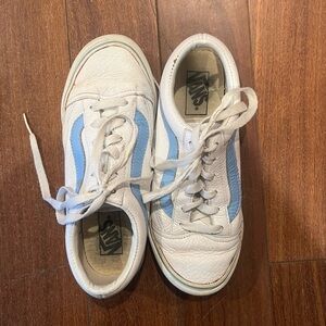 White Old Skool Vans